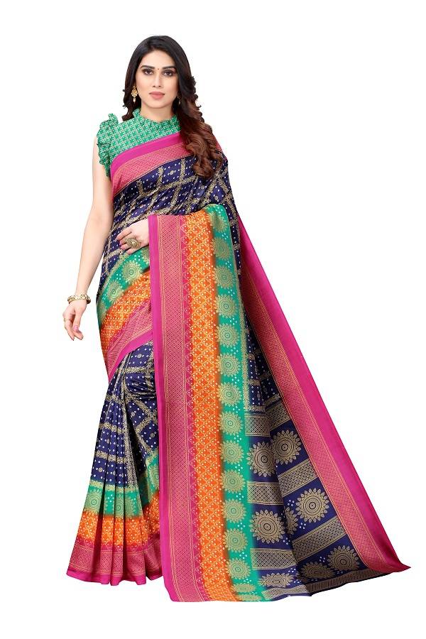 Printed Art Silk 10 New Fancy Printed Exclusive Wear Saree Collection